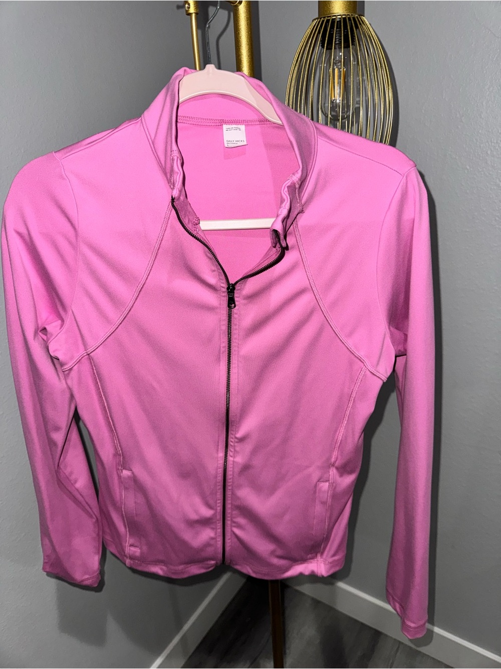 Gilly Hicks Pink Lightweight Full-Zip Performance Jacket